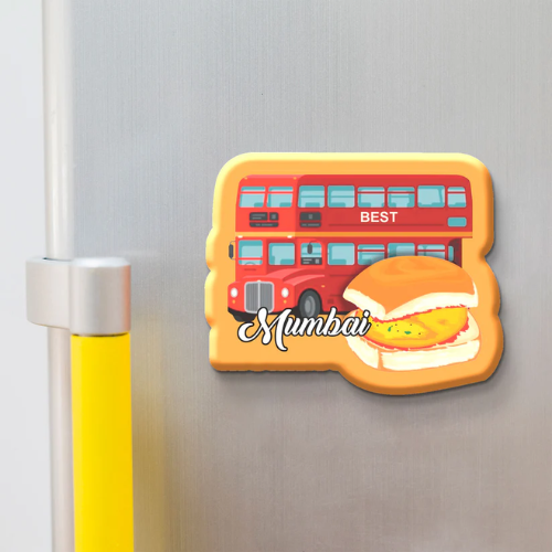 Wooden Fridge Magnet | Mumbai